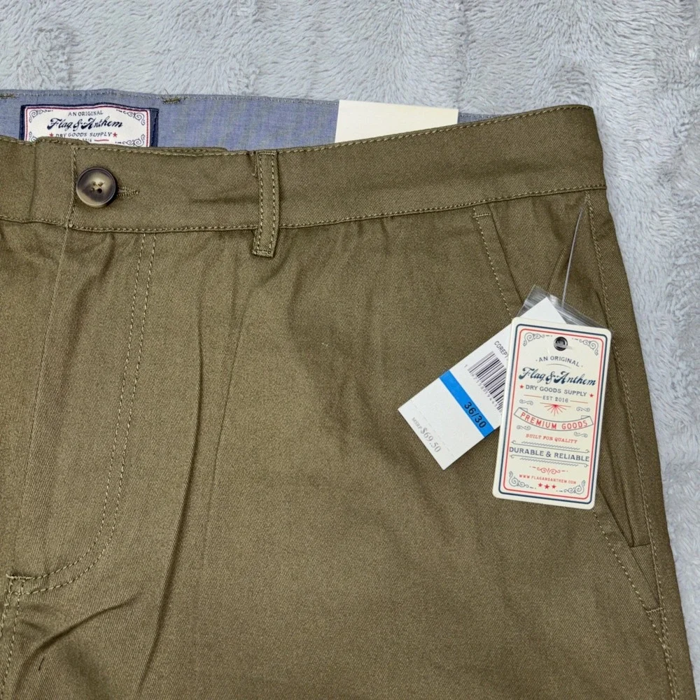 Flag & Anthem 36x30 Men's Pants Nashville Straight Stretch Olive‎ NWT